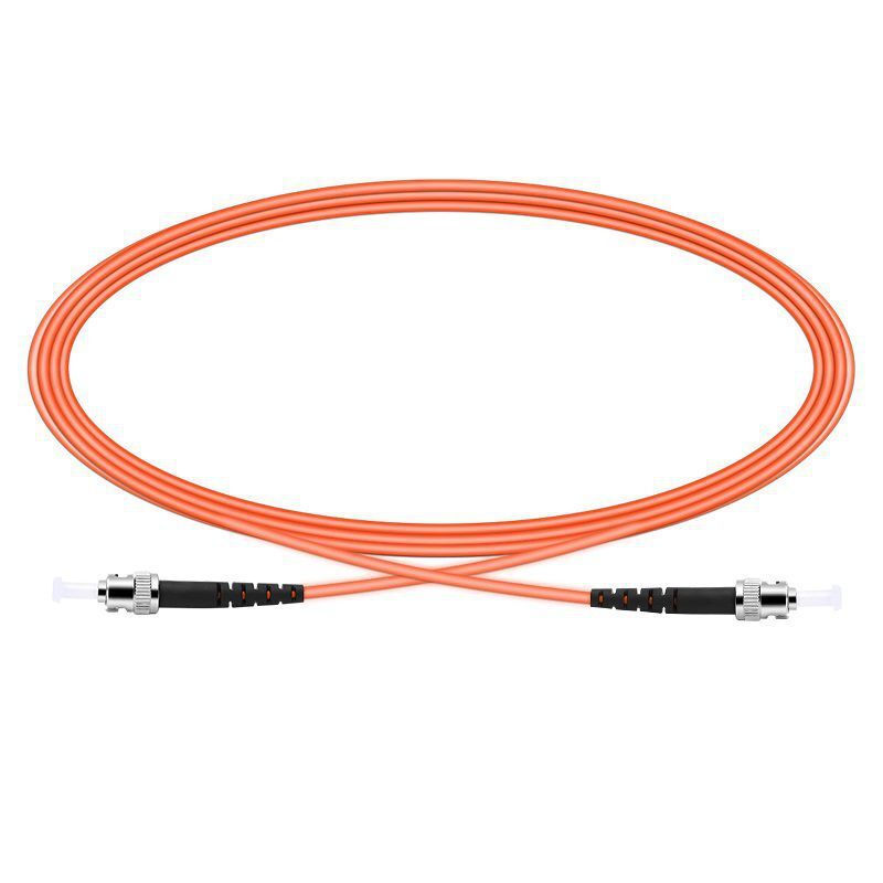 st-st multimode simplex fiber optic patch cable multimode st patch cable fiber