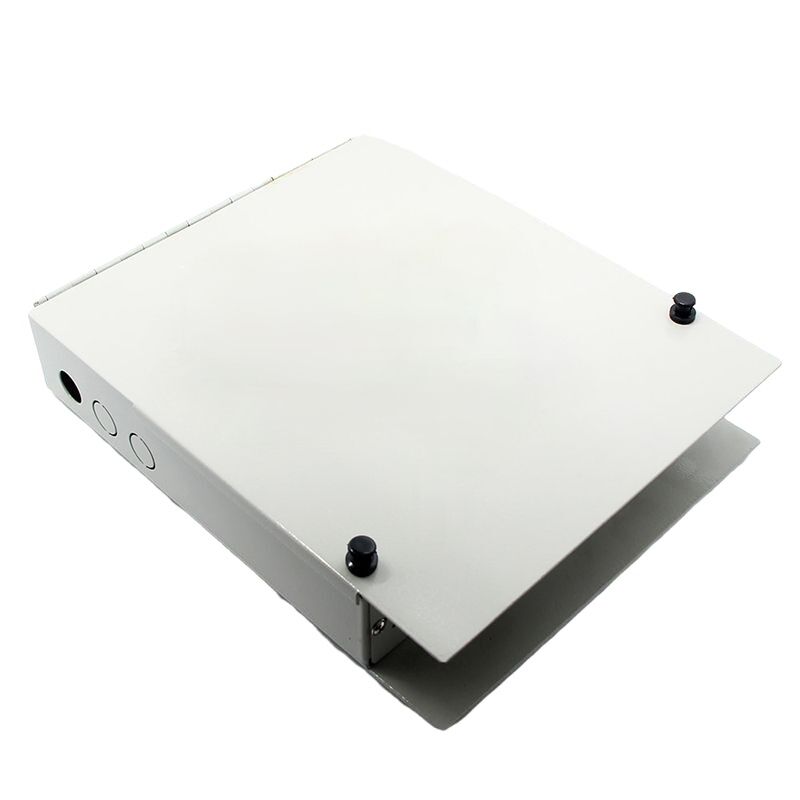 16-port-wall-mounted-ftth-fiber-optic-terminal-box 16 port fiber termination box with 3 cable access positions