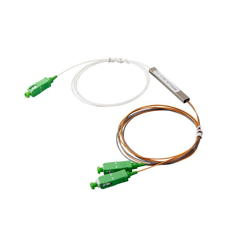 1X2 blockless plc fiber optic splitter||fiber-optic-spliters 1x2 sc apc fiber coupler with steel tube