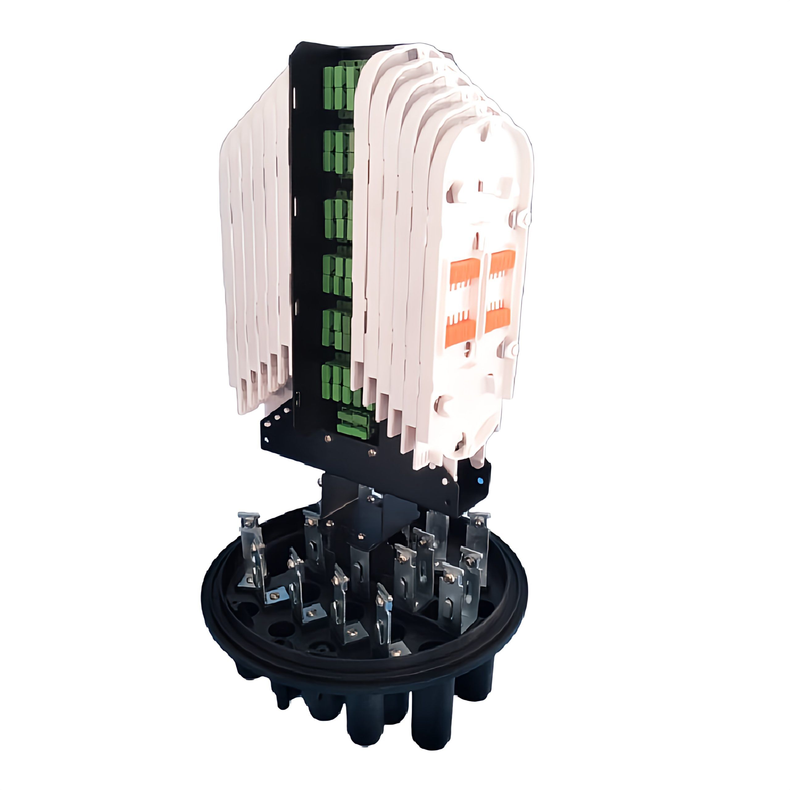 dome fiber optic splice closure with 17 cable port and 12 splice tray for 288 cores joint