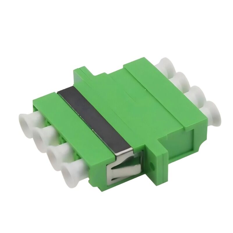 lc apc to lc apc quad singlemode fiber coupler and adapter