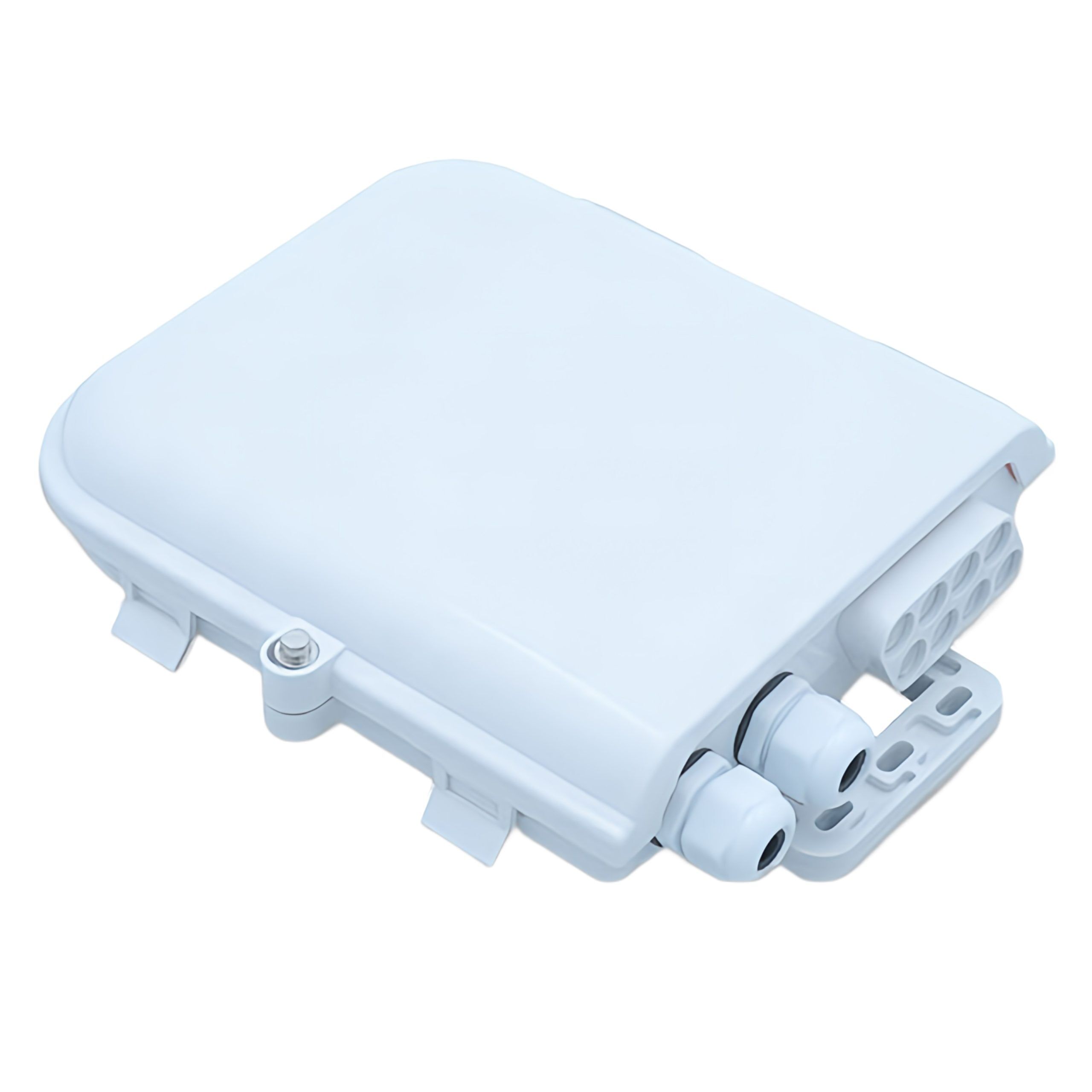 FODB-208B (3) outdoor wall mounted 8 port fiber splitter distribution box with 2 cable entry ports
