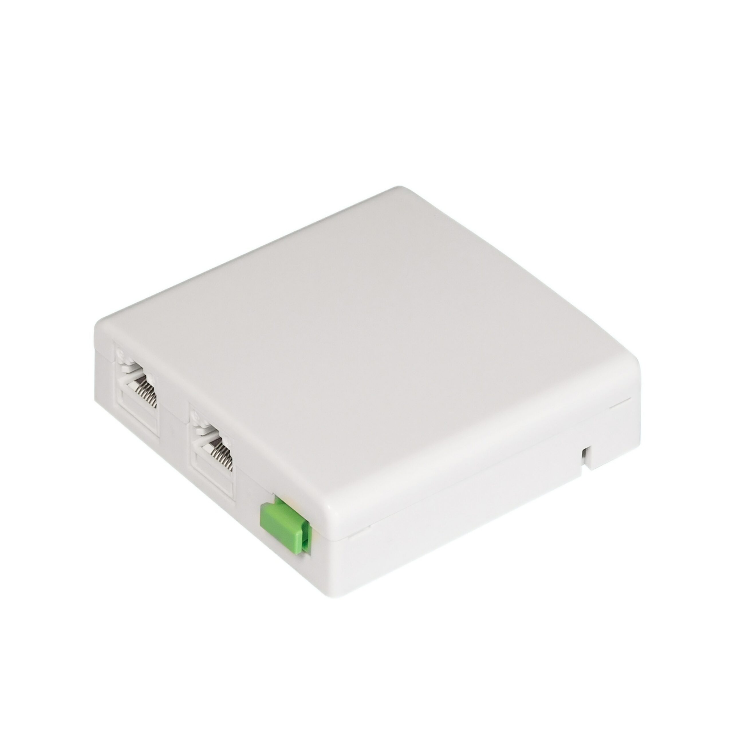 86 type fiber wall outlet with 1 sc adapter port and 2 RJ45