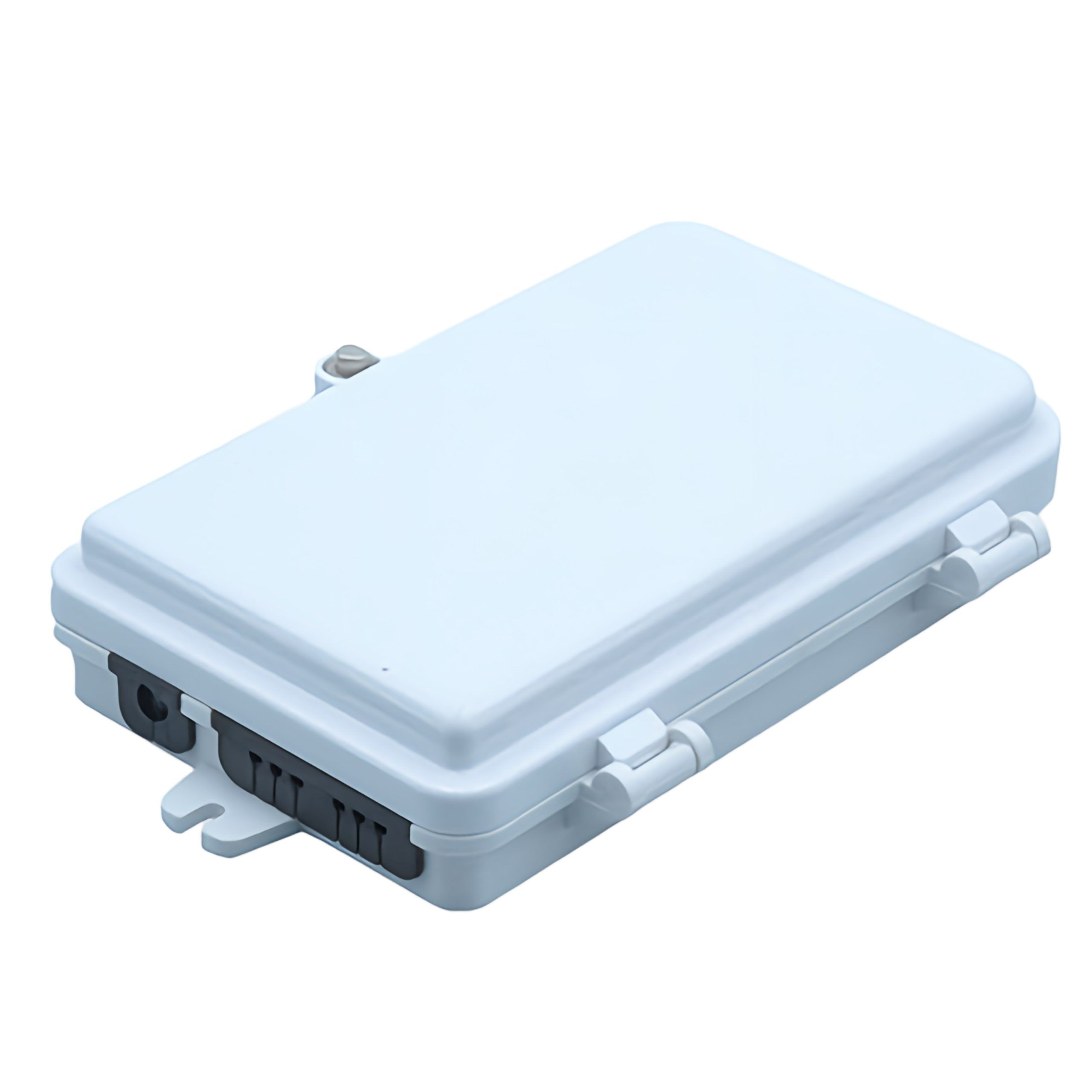 wall mounted 6 port fiber termination box with 1 cable inlet
